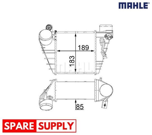 Charge air cooler - cooler, bora