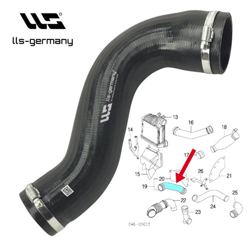 Turbo pressure hose charge air - turbo,