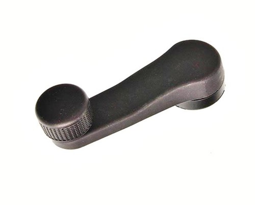 Black front rear window - rear, crank