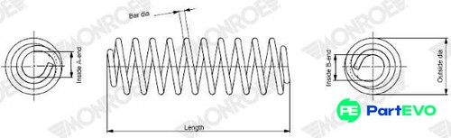 Monroe suspension spring - suspension,