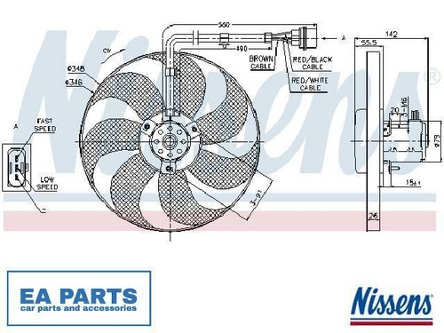 Fan radiator for bora - fan,, vw
