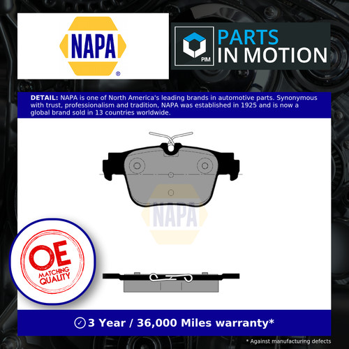 Brake pads set rear - brake,