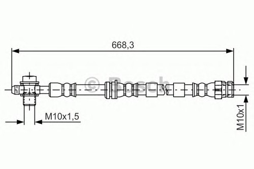 Bosch brake hoses - brake, rhd